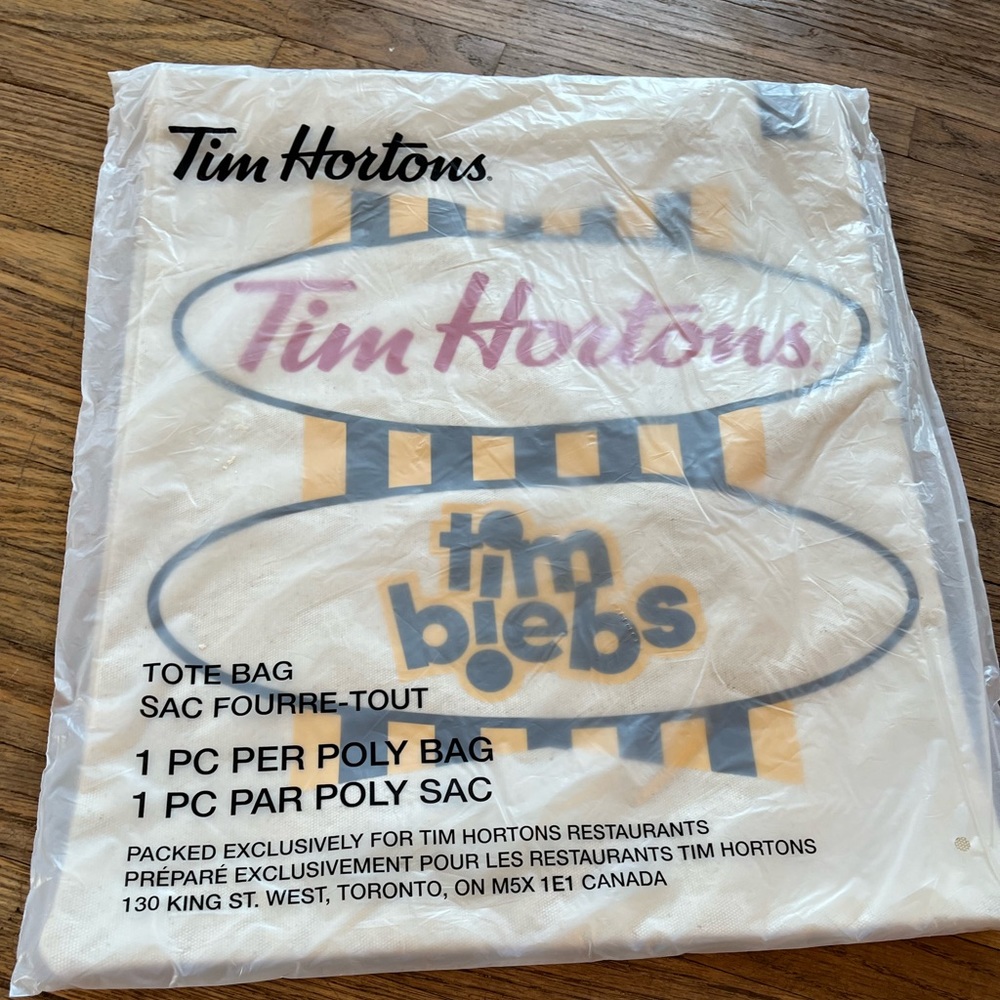 Brand New Justin Bieber/Tim Hortons TIMBIEBS Bag